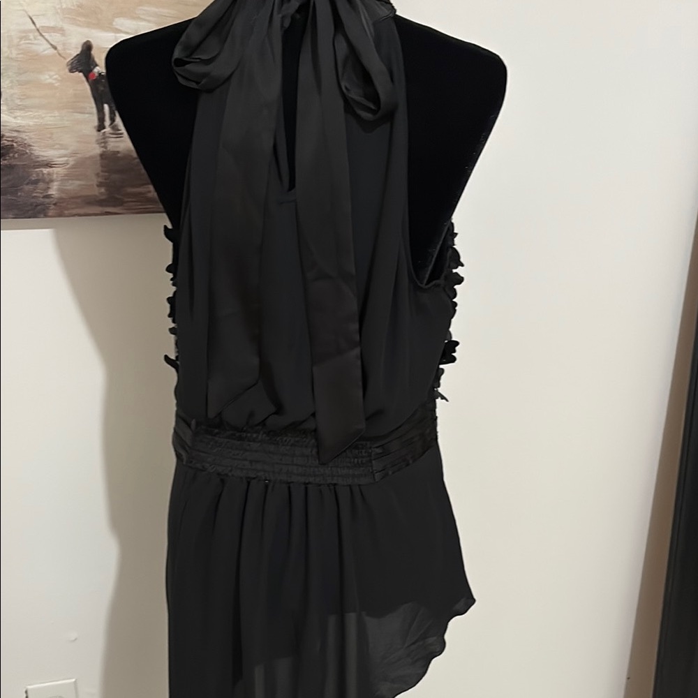 New York & Company Black Embellished Halter Blouse - Picture 2 of 2